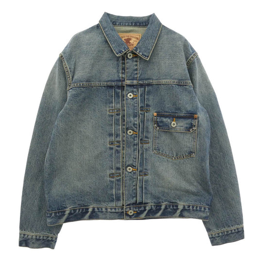 schott ショット 782-6952003 LOT. 961J FP G-JKT USED Gジャン デニムジャケット ライトブルー系 インディゴブルー系 42【美品】【中古】