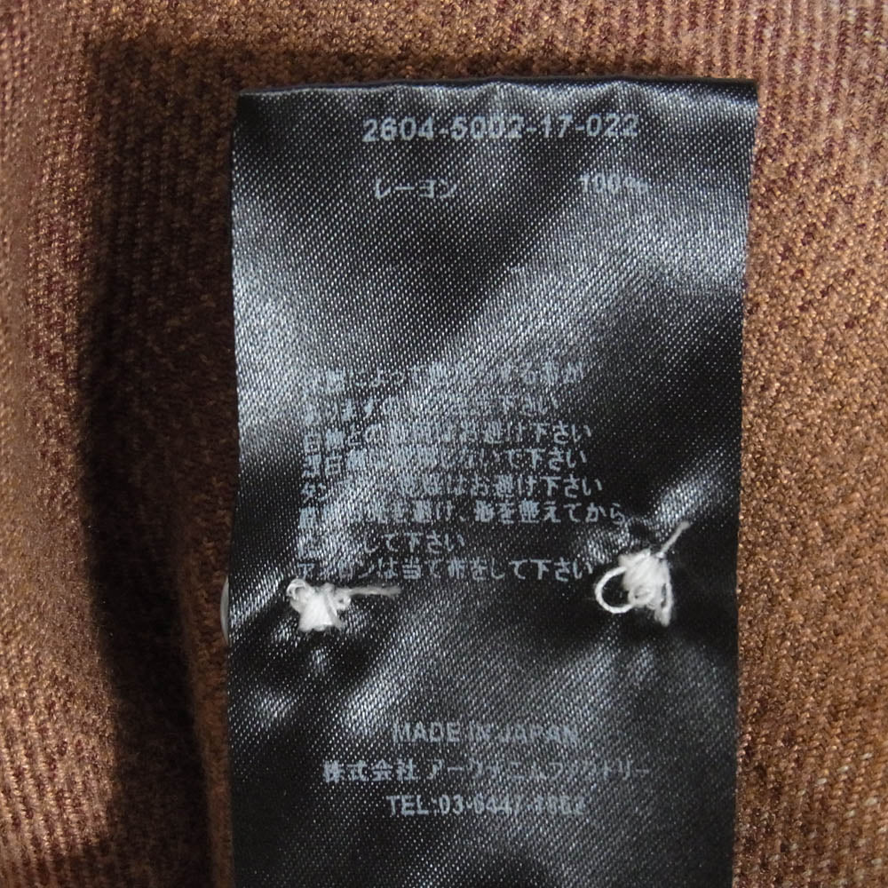 MINEDENIM マインデニム 26SS 2604-5002-17-022 R.Flannel Ombre Open Collar SH フランネル オンブレ オープンカラー 長袖 シャツ オレンジ系 2【中古】