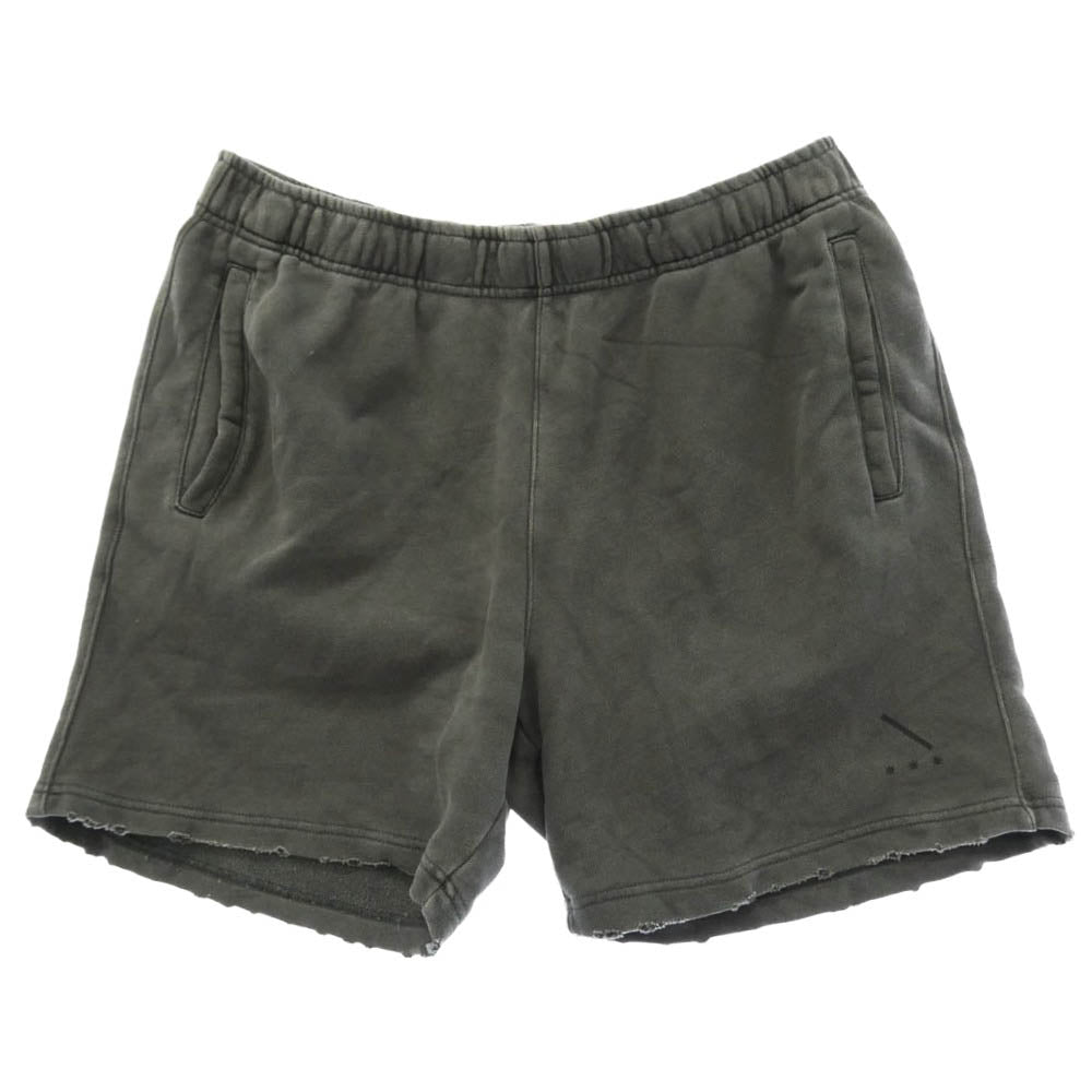 GDC ジーディーシー BBS-56130-A × SaturdaysNYC Damaged Austin Damaged Sweat Short Pants サタデイズニューヨーク スウェット ショートパンツ グレー系 M【中古】