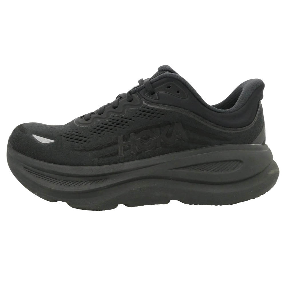 HOKA ONE ONE ホカ オネオネ 1162013 Bondi 9 Wide Black Black ボンダイ9 ワイド ブラック ブラック ランニングシューズ ローカットスニーカー ブラック系 26cm【中古】