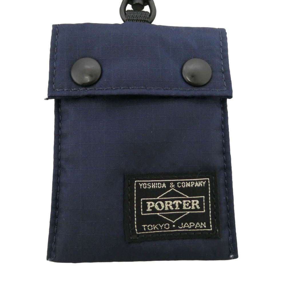 PORTER ポーター PICK MULTI CASE ピック マルチケース 財布 コインケース ネイビー系【中古】