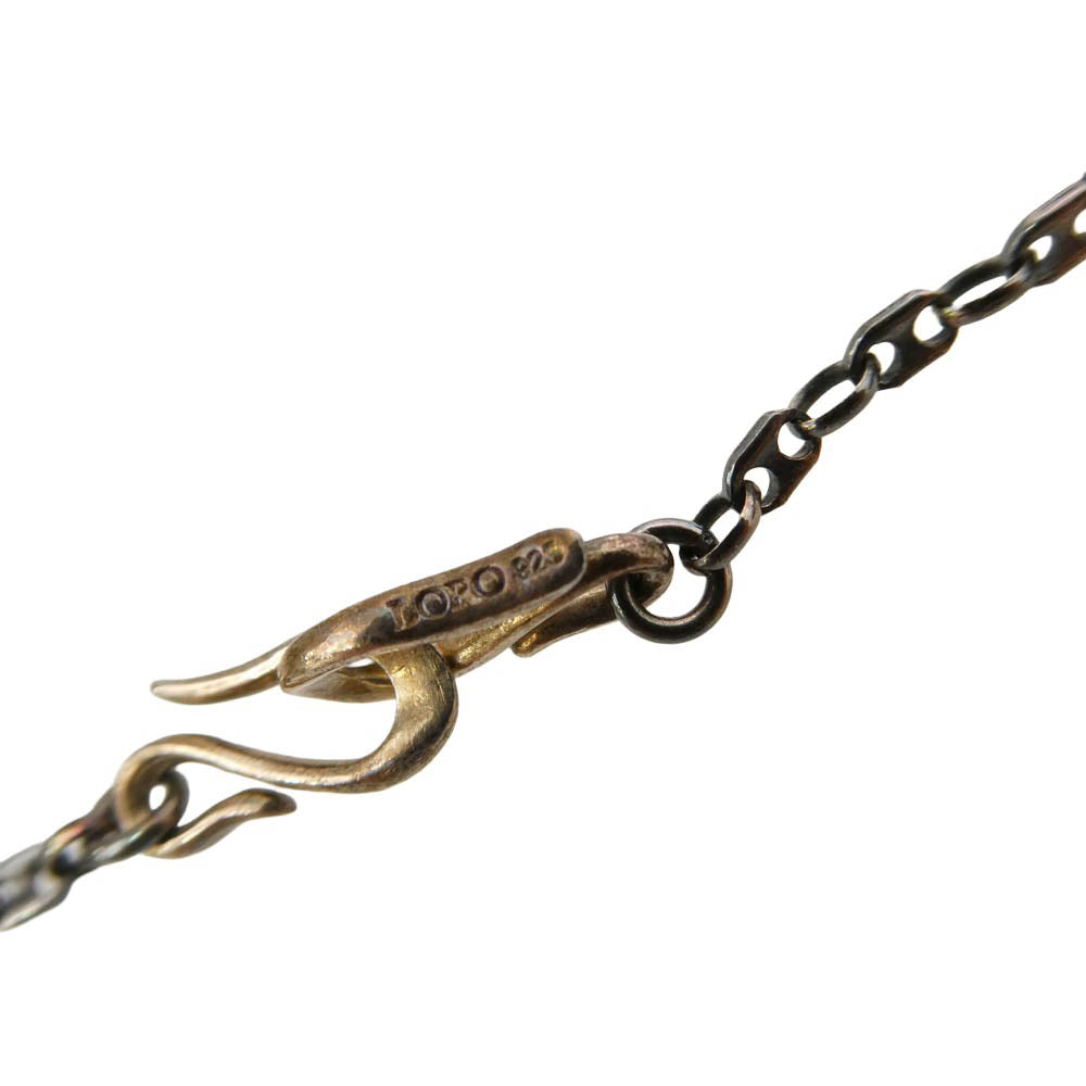 ロロ mutual necklace 50cm マスクスチェーン ネックレス シルバー系【中古】