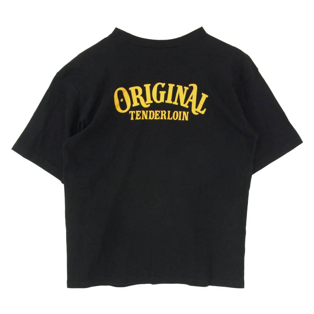 TENDERLOIN テンダーロイン T-TEE エンブレム ショートスリーブ 半袖 クルーネック 丸首 Tシャツ ブラック系 M【中古】