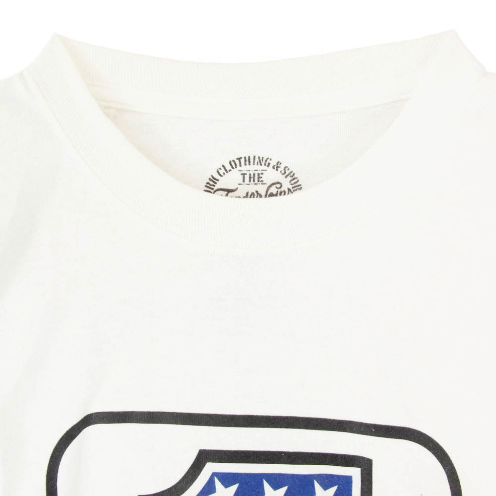 TENDERLOIN テンダーロイン T-TEE L/S NO1 長袖 ロングスリーブ 丸首 クルーネック プリント Tシャツ ホワイト系 S【中古】
