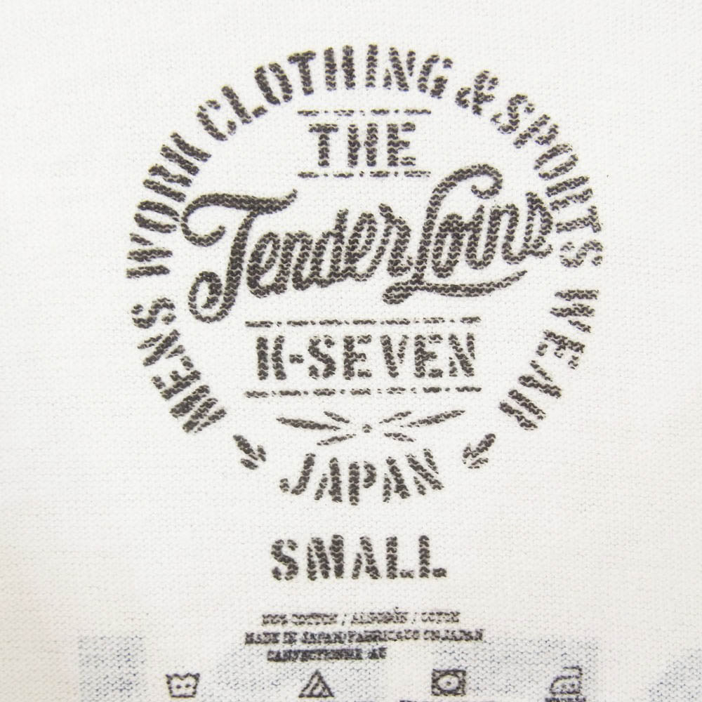 TENDERLOIN テンダーロイン T-TEE L/S NO1 長袖 ロングスリーブ 丸首 クルーネック プリント Tシャツ ホワイト系 S【中古】