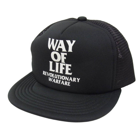 RATS ラッツ WAY OF LIFE MESH CAP メッシュ キャップ 帽子 ブラック系 FREE【中古】