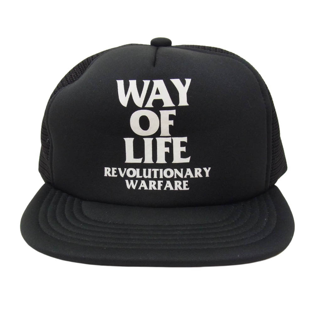 RATS ラッツ WAY OF LIFE MESH CAP メッシュ キャップ 帽子 ブラック系 FREE【中古】