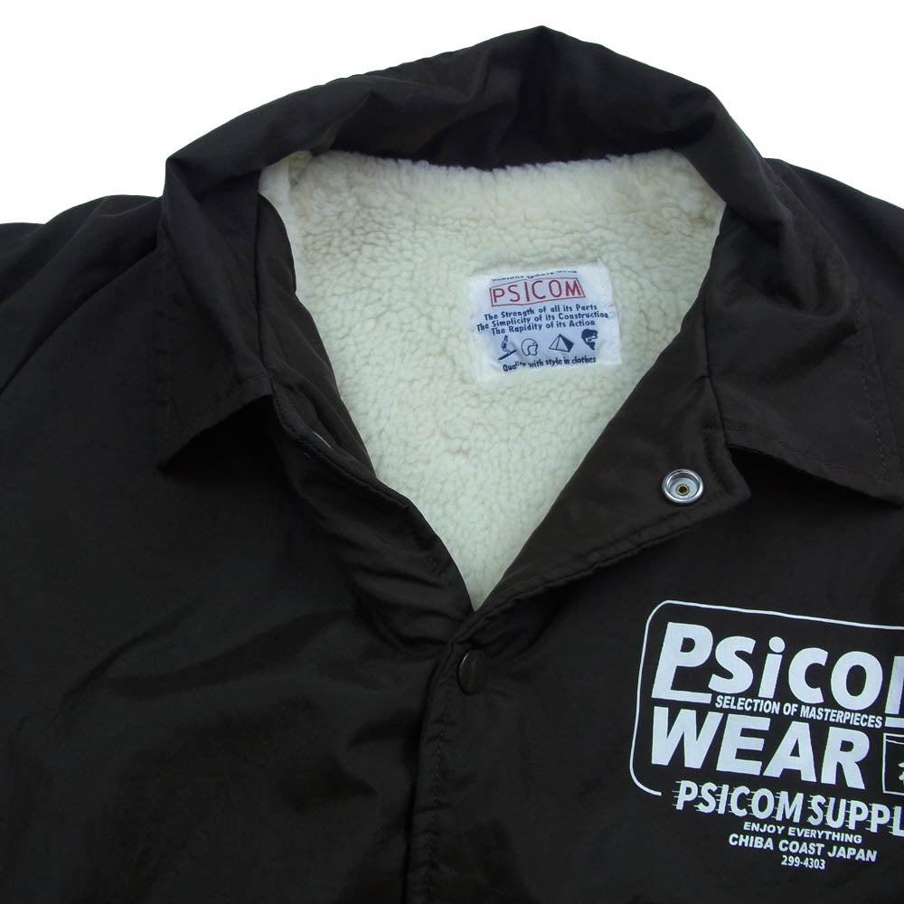 Psicom サイコム Coach Jacket ボアコーチ ジャケット ブラウン系 S【中古】