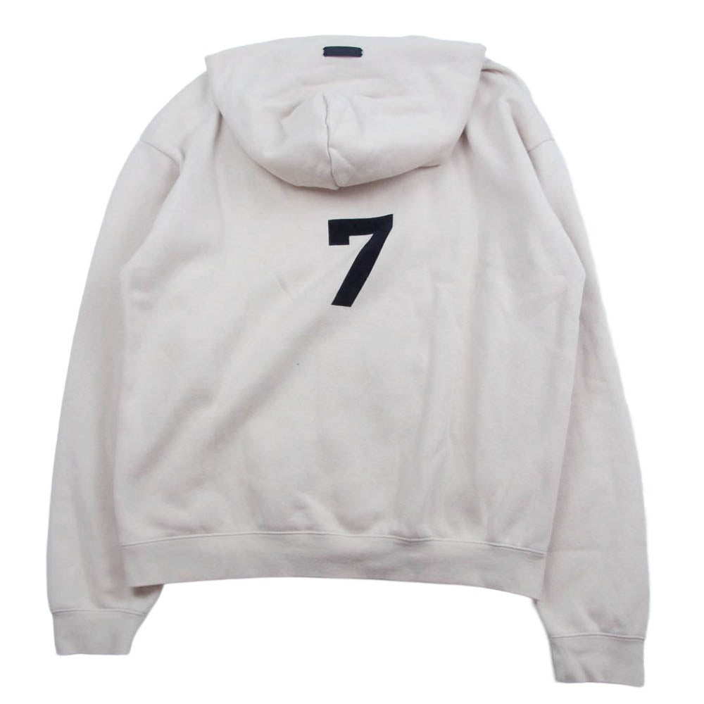 FEAR OF GOD フィアオブゴッド SEVENTH COLLECTION 7th Hoodie セブンス ナンバリング プルオーバー スウェット パーカー ベージュ系 S【中古】