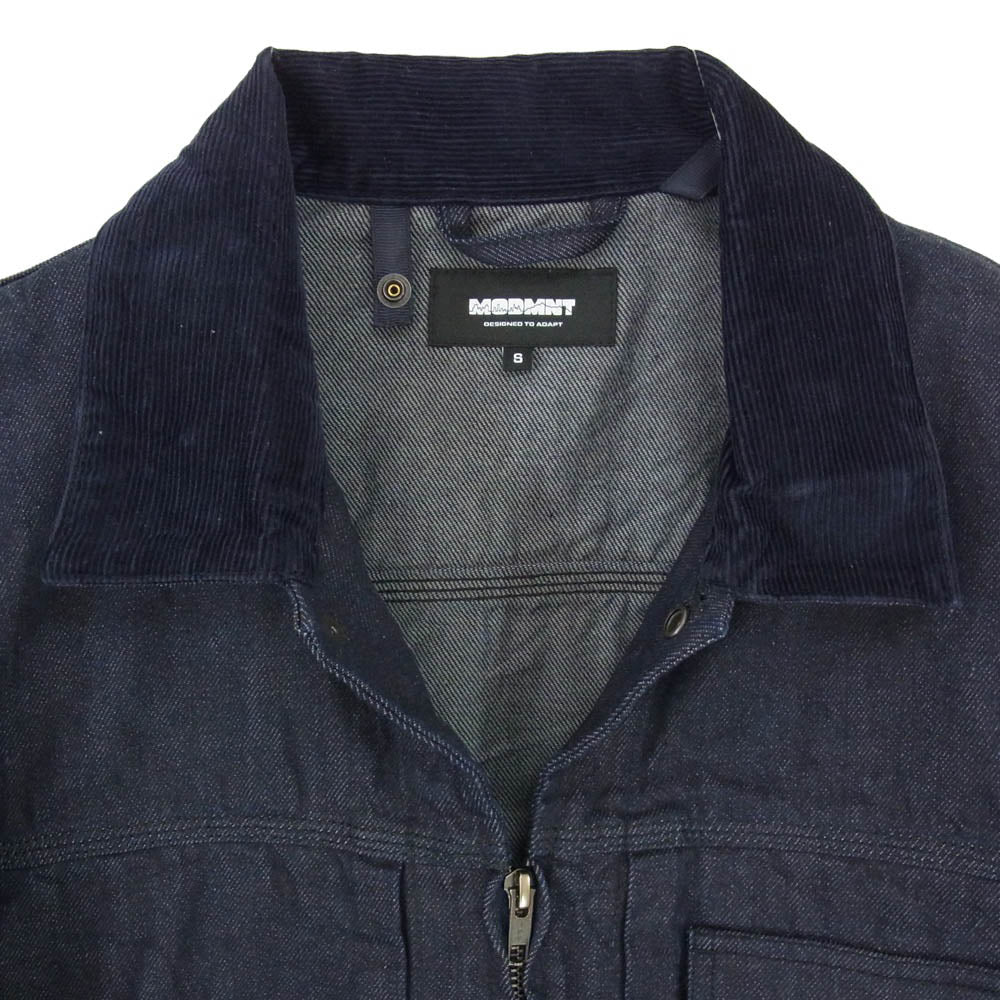 モドメント 25AW M2520-1A013F ZIP TRUCKER JKT ジップ トラッカー ジャケット 襟コーデュロイ デニムジャケット インディゴブルー系 S【美品】【中古】