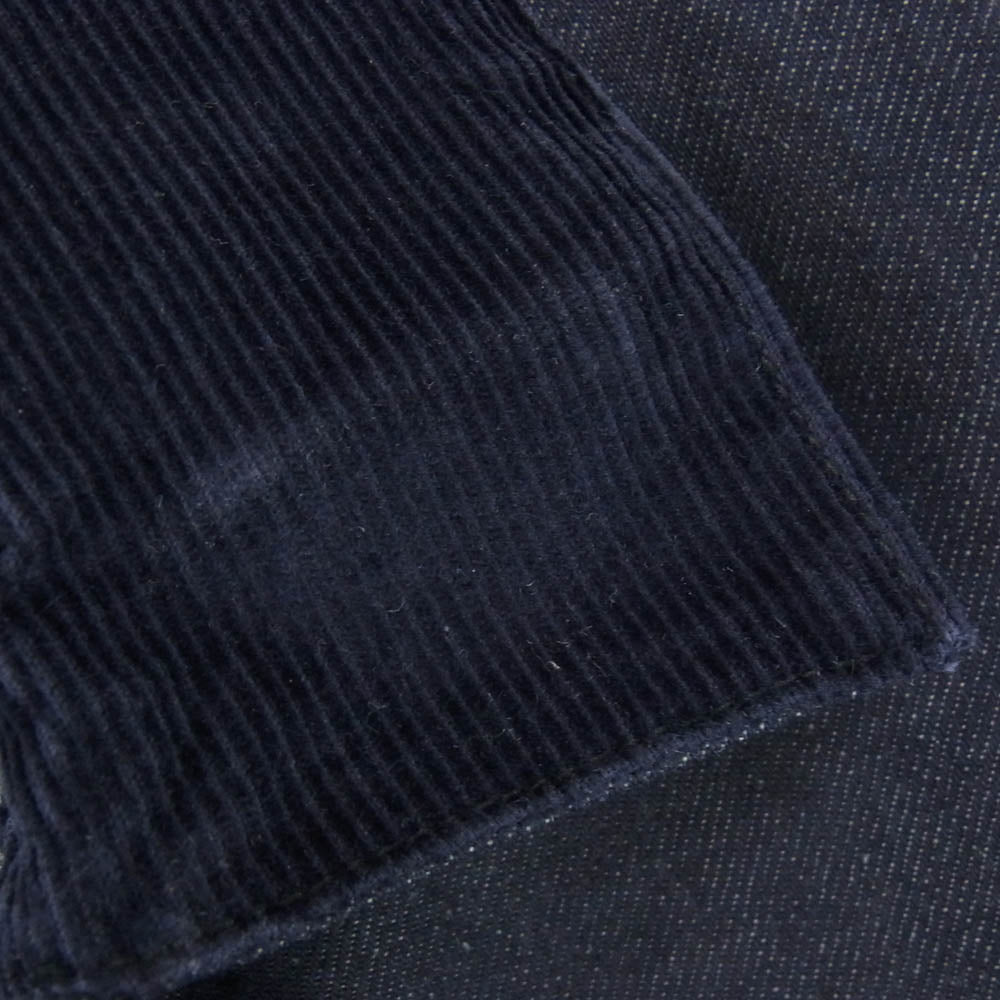 モドメント 25AW M2520-1A013F ZIP TRUCKER JKT ジップ トラッカー ジャケット 襟コーデュロイ デニムジャケット インディゴブルー系 S【美品】【中古】