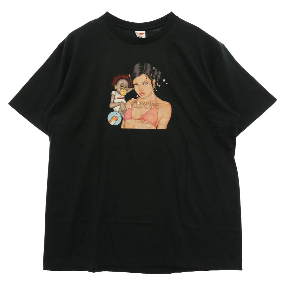 Supreme シュプリーム 25AW Angel Tee エンジェル 半袖 Tシャツ ブラック系 XL【極上美品】【中古】