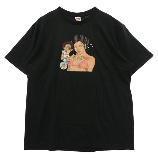 Supreme シュプリーム 25AW Angel Tee エンジェル 半袖 Tシャツ ブラック系 XL【極上美品】【中古】