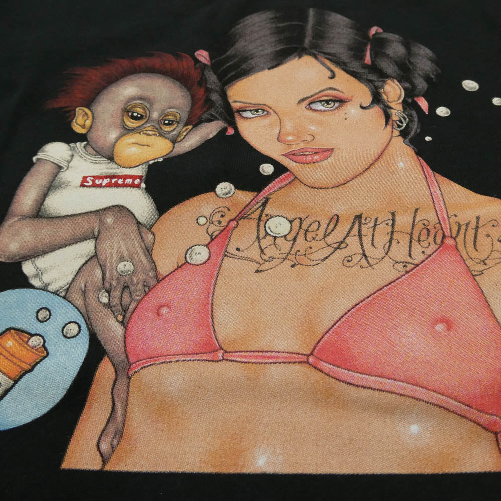 Supreme シュプリーム 25AW Angel Tee エンジェル 半袖 Tシャツ ブラック系 XL【美品】【中古】