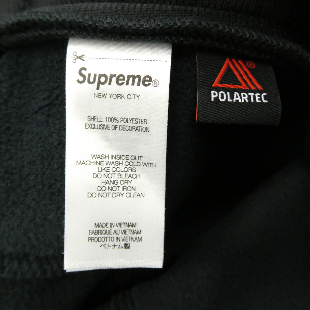 Supreme シュプリーム 25AW Polartec Reflective Piping Pant ポーラテック リフレクティブ パイピング フリースパンツ ブラック系 S【極上美品】【中古】