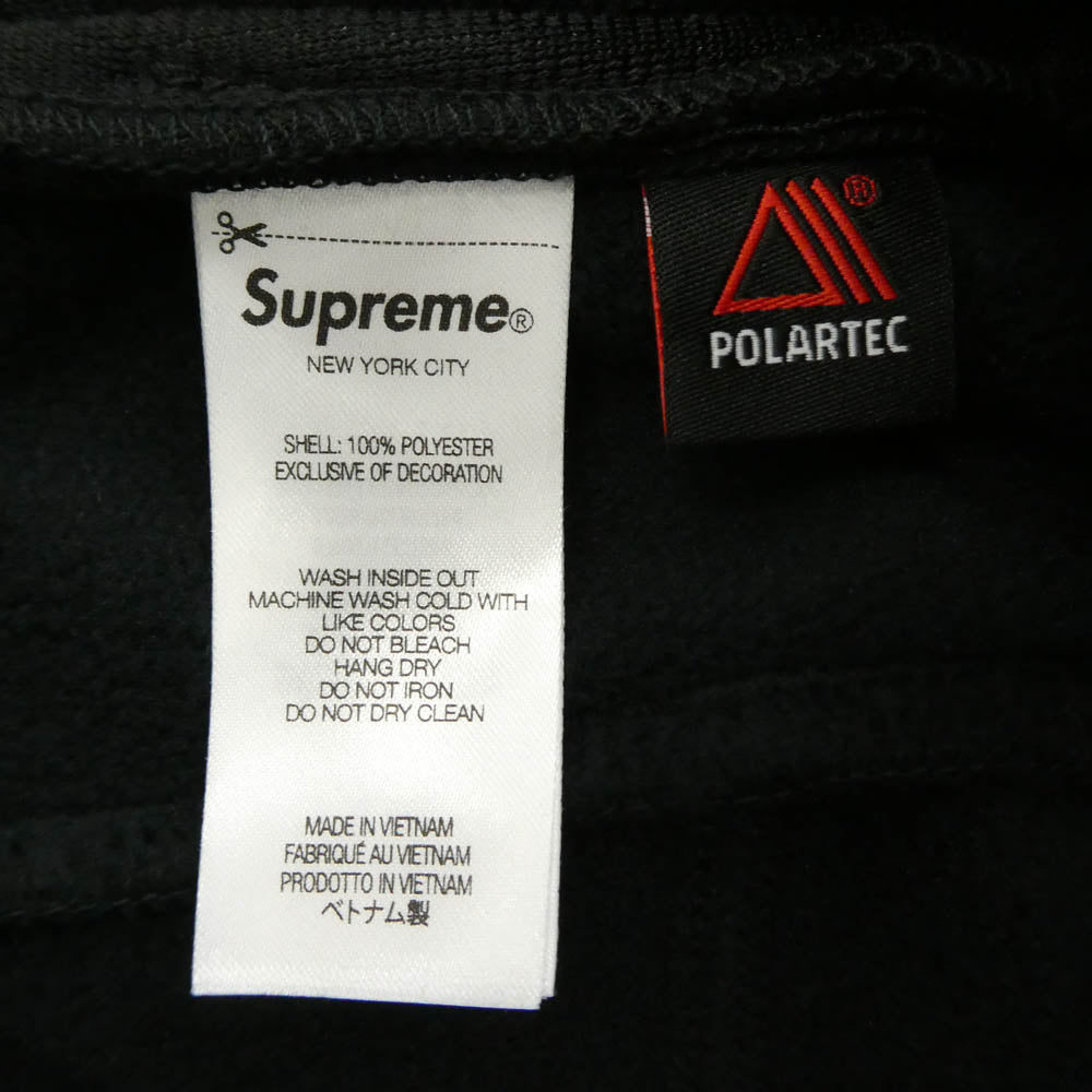 Supreme シュプリーム 25AW Polartec Reflective Piping Pant ポーラテック リフレクティブ パイピング フリースパンツ ブラック系 S【極上美品】【中古】
