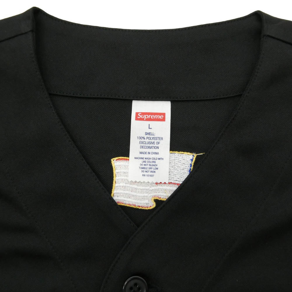 Supreme シュプリーム 25AW Swords Baseball Jersey ソーズ ベースボール ジャージー 半袖 シャツ ブラック系 L【極上美品】【中古】