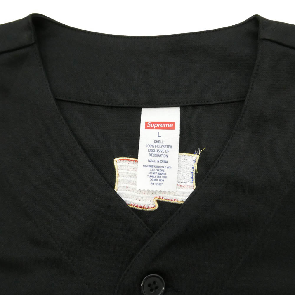 Supreme シュプリーム 25AW Swords Baseball Jersey ソーズ ベースボール ジャージー 半袖 シャツ ブラック系 L【極上美品】【中古】