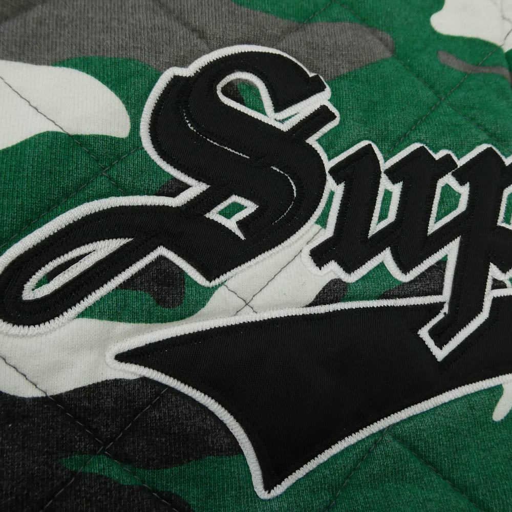 Supreme シュプリーム 25AW Quilted Zip Up Hooded Sweatshirt キルティング ジップアップ フーデッド スウェットシャツ ジップパーカー フーディー グリーン系 L【極上美品】【中古】