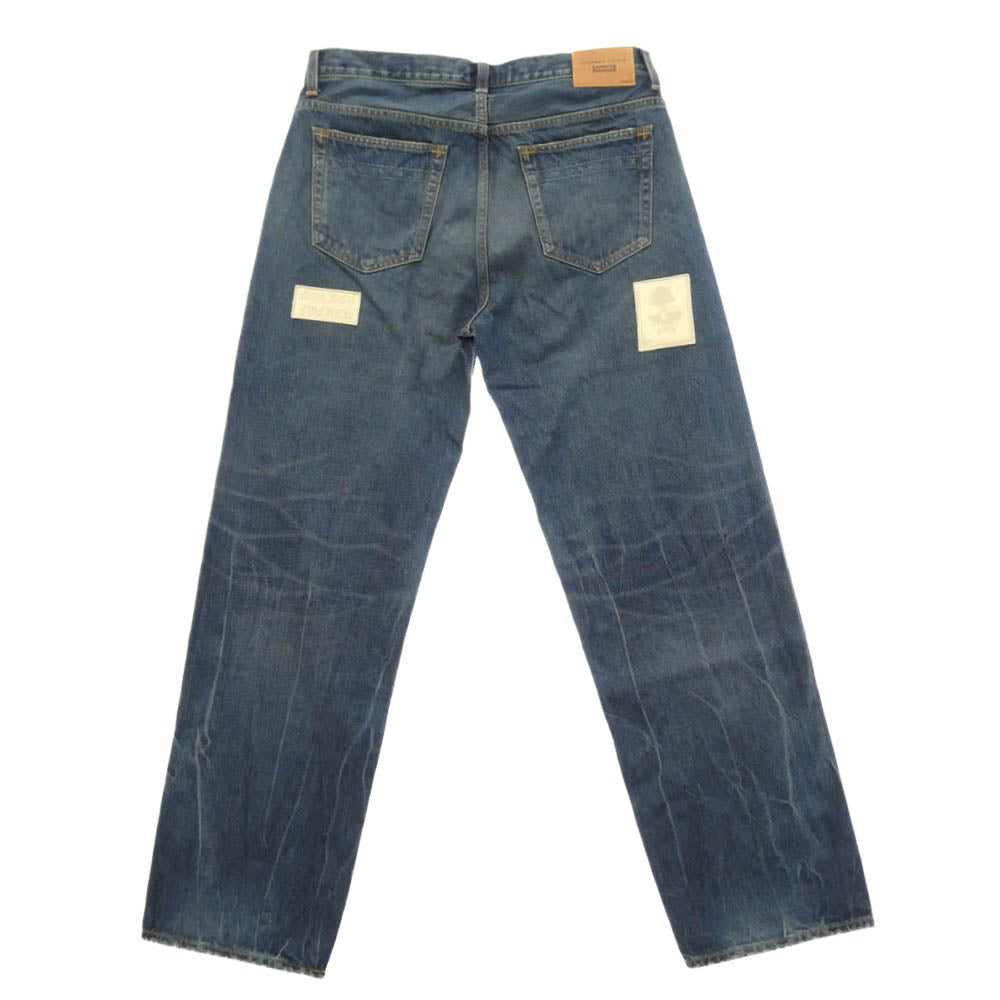 Supreme シュプリーム NUMBER(N)INE ナンバーナイン 25AW x Number (N)ine ナンバーナイン Patches Loose Fit Jean ダメージウォッシュ加工 パッチ ルーズフィット ジーンズ デニムパンツ W32 インディゴブルー系 32【極上美品】【中古】