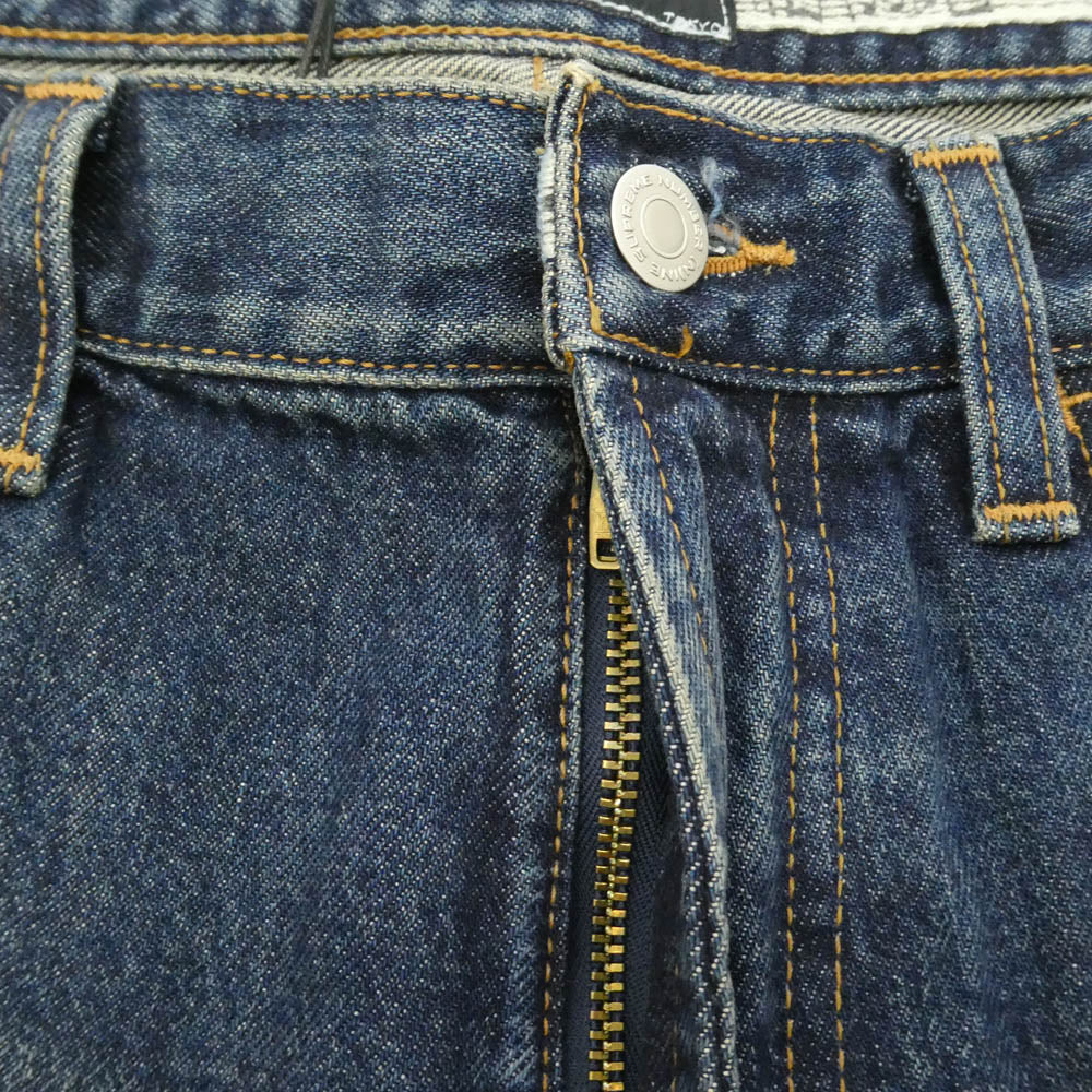 Supreme シュプリーム NUMBER(N)INE ナンバーナイン 25AW x Number (N)ine ナンバーナイン Patches Loose Fit Jean ダメージウォッシュ加工 パッチ ルーズフィット ジーンズ デニムパンツ W32 インディゴブルー系 32【極上美品】【中古】