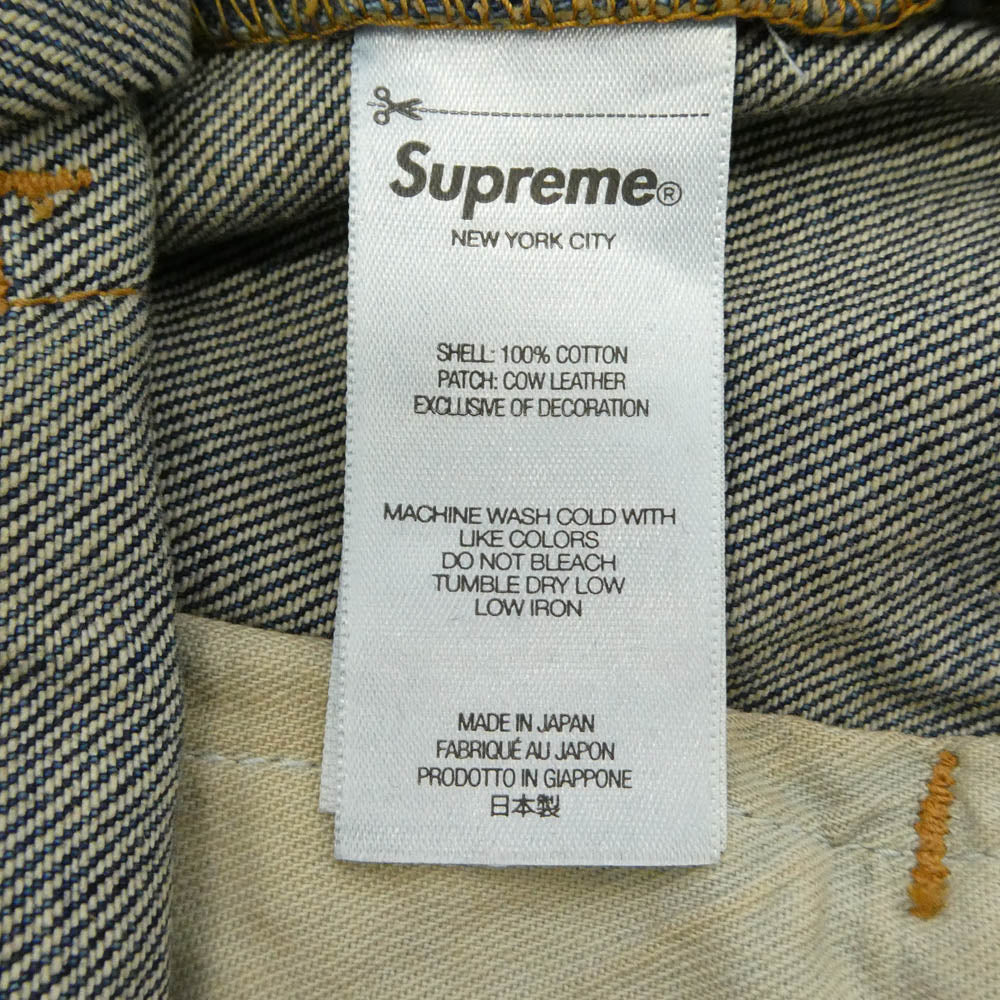 Supreme シュプリーム NUMBER(N)INE ナンバーナイン 25AW x Number (N)ine ナンバーナイン Patches Loose Fit Jean ダメージウォッシュ加工 パッチ ルーズフィット ジーンズ デニムパンツ W32 インディゴブルー系 32【極上美品】【中古】