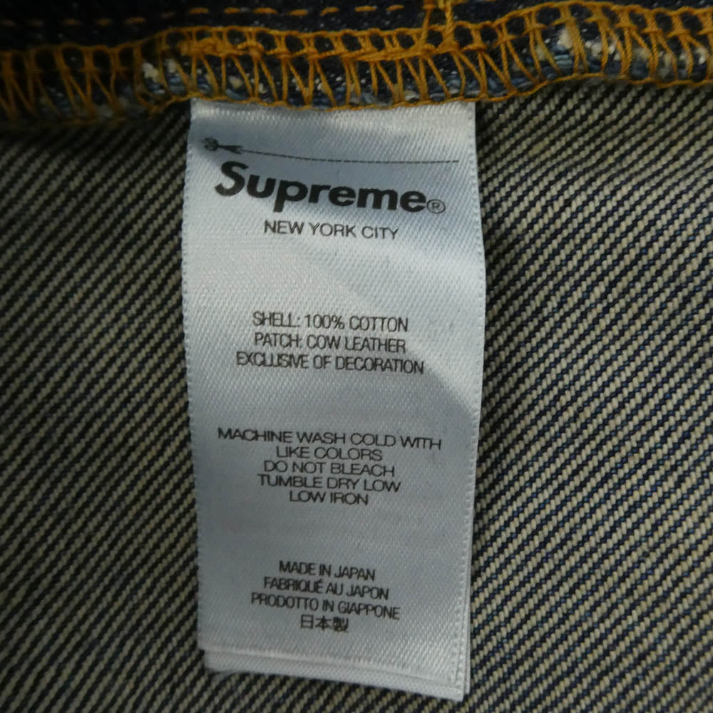 Supreme シュプリーム NUMBER(N)INE ナンバーナイン 25AW x Number (N)ine ナンバーナイン Patches Loose Fit Jean ダメージウォッシュ加工 パッチ ルーズフィット ジーンズ デニムパンツ W32 インディゴブルー系 32【極上美品】【中古】