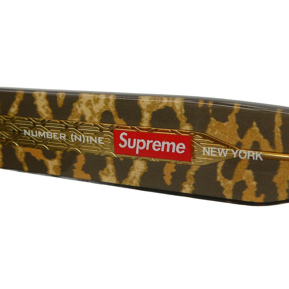 Supreme シュプリーム NUMBER(N)INE ナンバーナイン 25AW x Number (N)ine ナンバーナイン Sunglasses Leopard サングラス レオパード　 ブラウン系 ブラック系【極上美品】【中古】