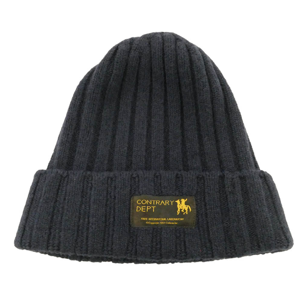 VISVIM ビズビム 22AW 0522903003002 CONTRARY DEPT KNIT CAP コントラリー デプト ニット キャップ ネイビー系【中古】