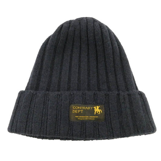 VISVIM ビズビム 22AW 0522903003002 CONTRARY DEPT KNIT CAP コントラリー デプト ニット キャップ ネイビー系【中古】