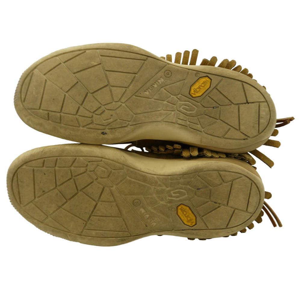 VISVIM ビズビム 0122102002002 KUIVA SHAMAN FOLK クイーバ シャーマン フォーク スエード レザー ローカットスニーカー ライトブラウン系 US8【中古】