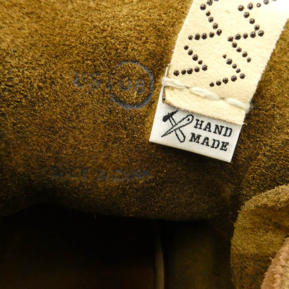 VISVIM ビズビム 0122102002002 KUIVA SHAMAN FOLK クイーバ シャーマン フォーク スエード レザー ローカットスニーカー ライトブラウン系 US8【中古】