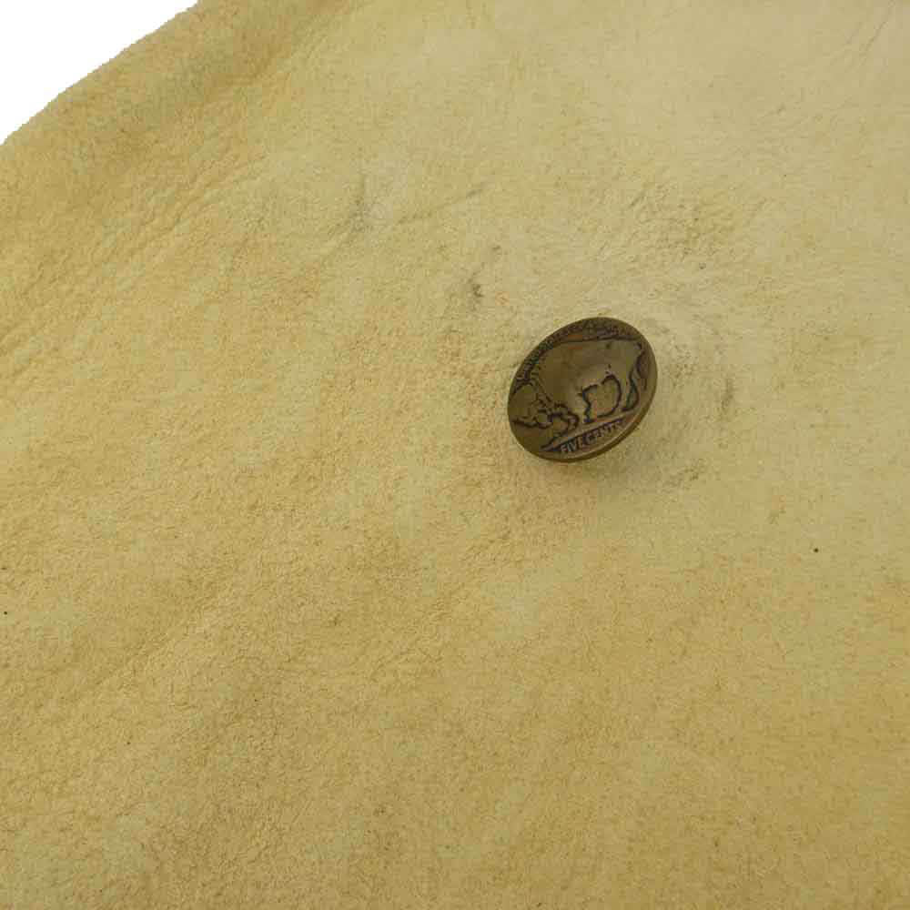 VISVIM ビズビム 0120303003009 MEDICINE BAG M メディスン スエード レザー ショルダー バッグ アイボリー【中古】