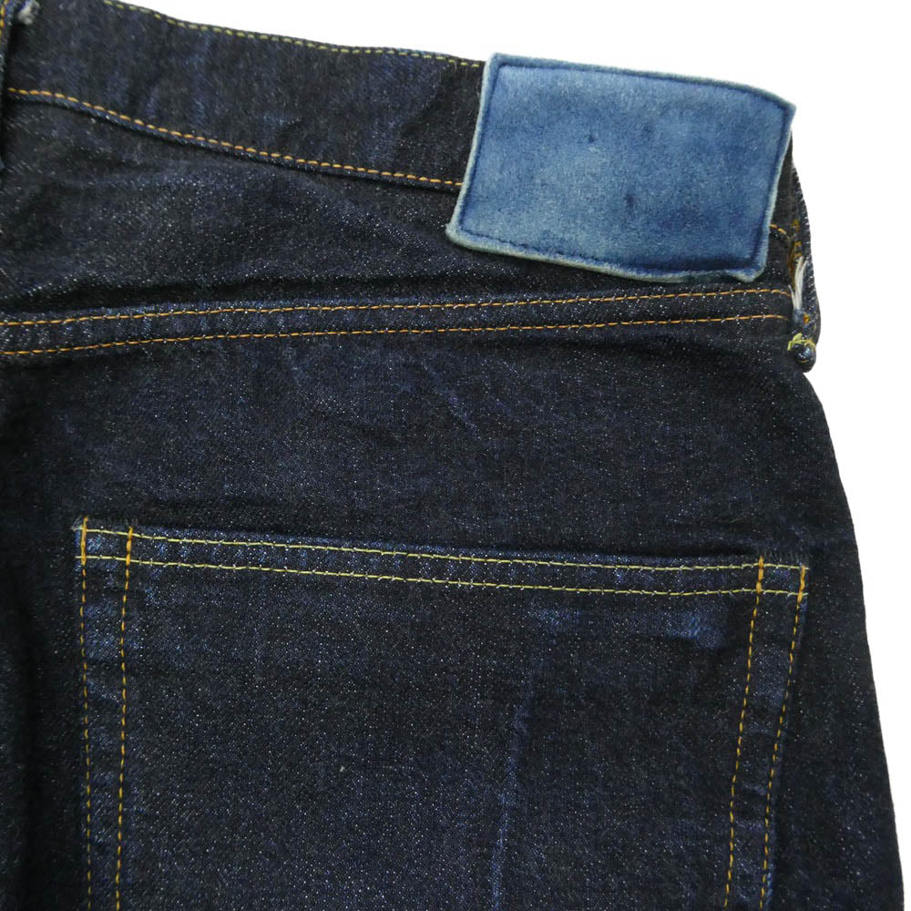 VISVIM ビズビム 21SS 0121105005001 01 RAW SOCIAL SCULPTURE DENIM ロウ ソーシャル スカルプチャー デニム パンツ インディゴブルー系 W34【中古】