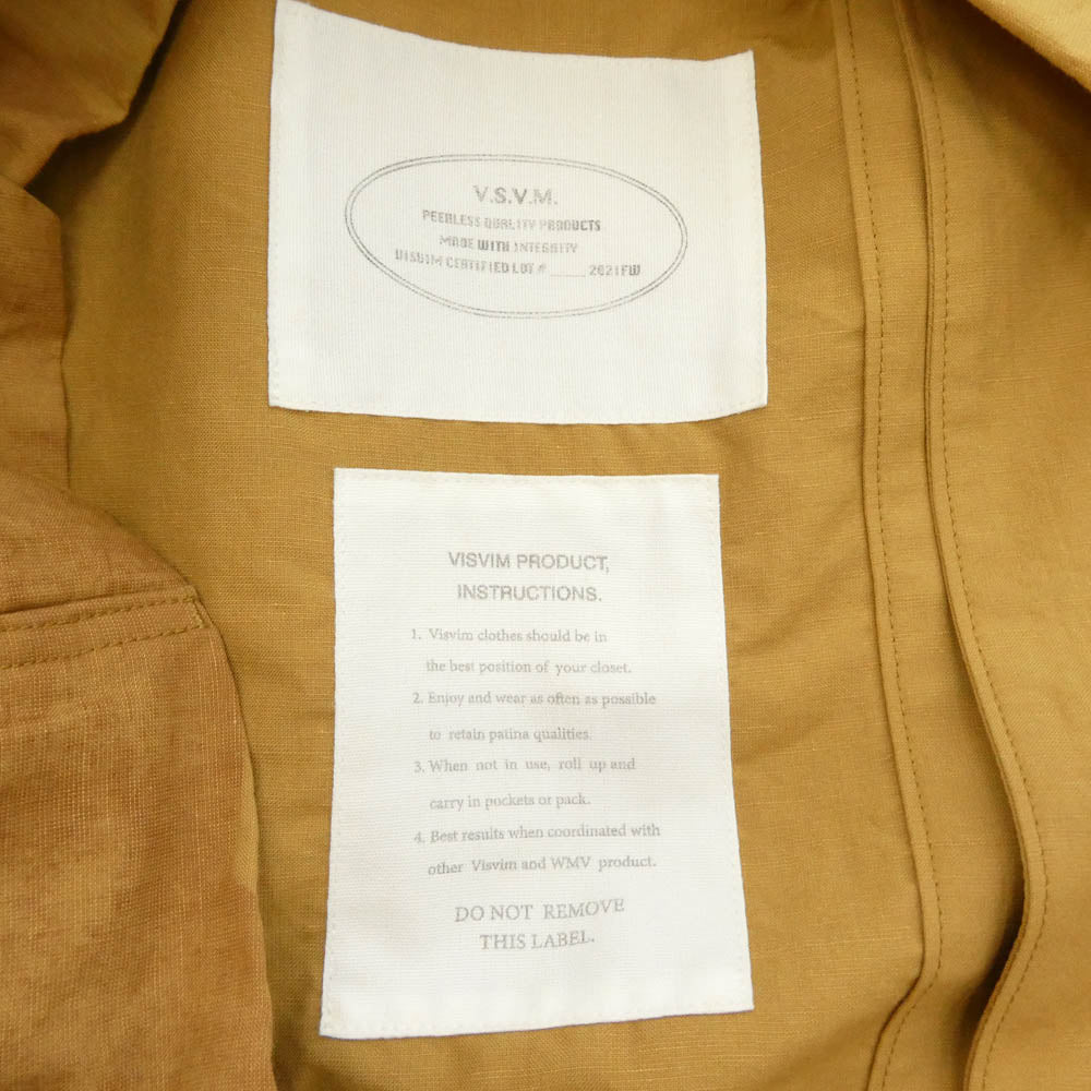 VISVIM ビズビム 21AW 0121205013026 FOUR WINDS COAT フォー ウィンズ コート ベージュ系 1【中古】