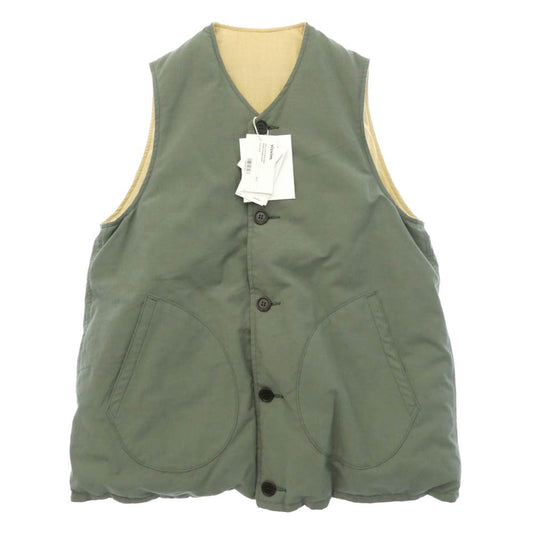 VISVIM ビズビム 21SS 0121105013004 KORA DOWN VEST リバーシブル コラ ダウンベスト ベージュ系 カーキ系 2【中古】
