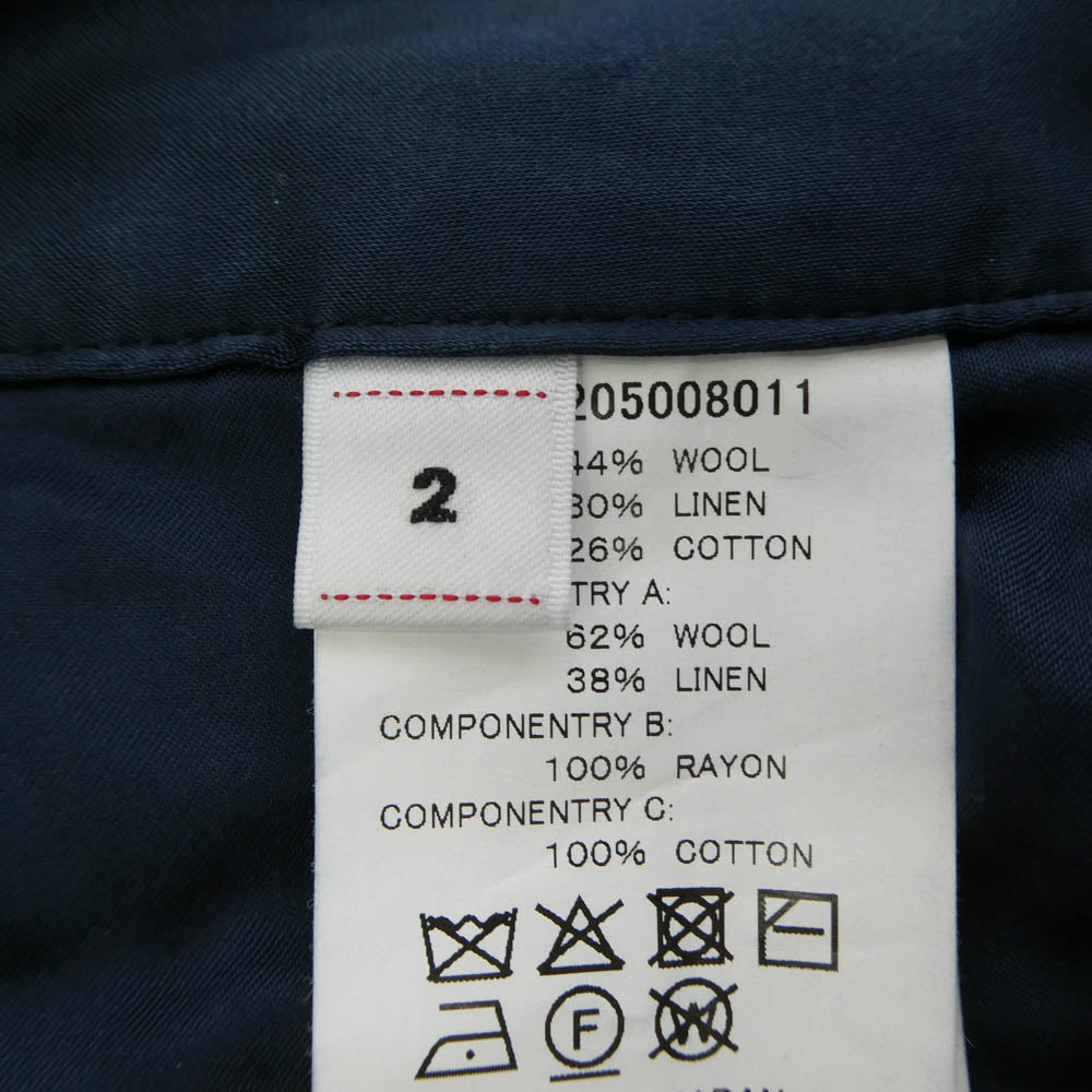 VISVIM ビズビム 25AW 0125205008011 PASTORAL PANTS MOLESKIN DMGD パストラル モレスキン ダメージ パンツ ネイビー系 2【中古】