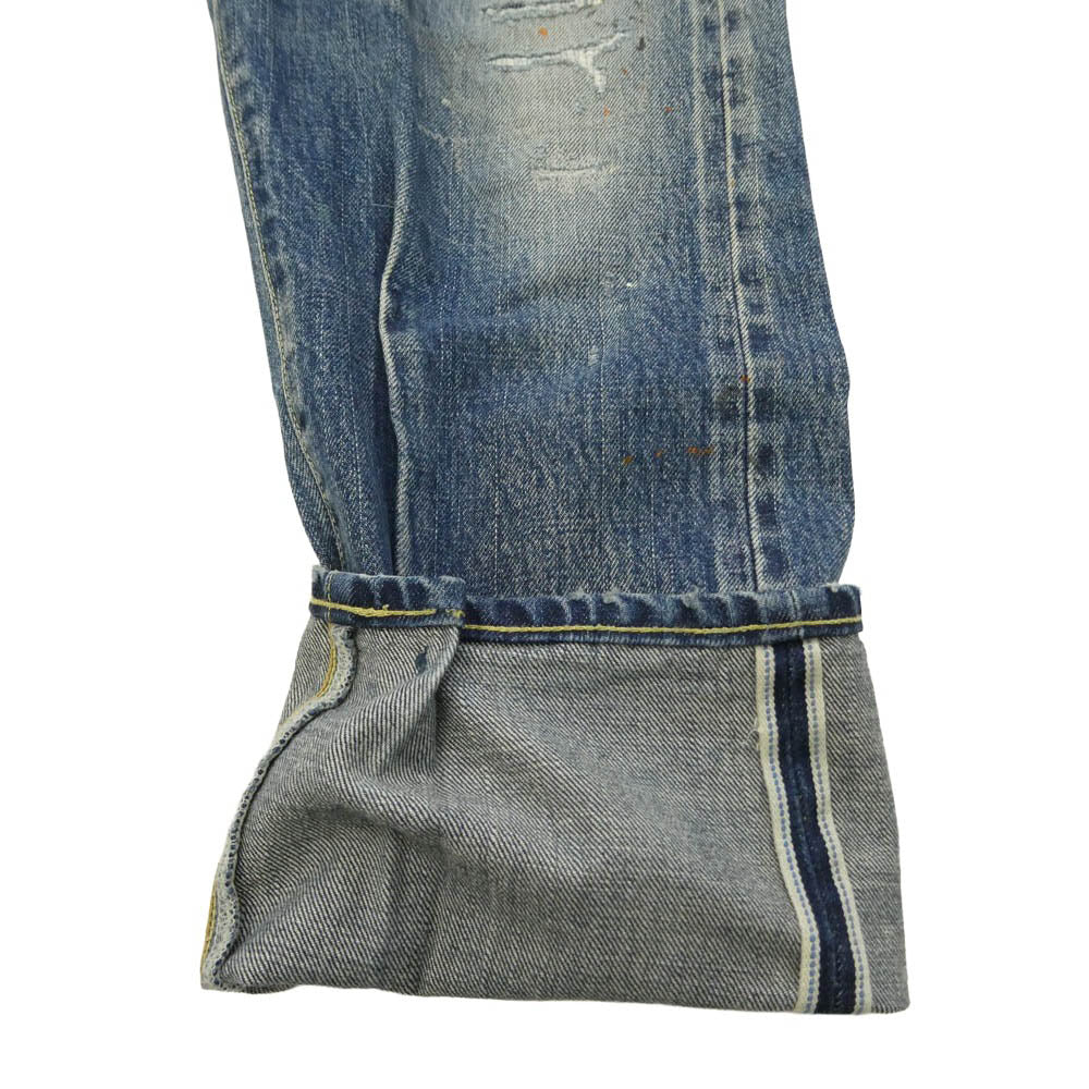 VISVIM ビズビム 22SS 0122105005017 SS JOURNEYMAN PANTS TACKED DMGD エスエス ジャーニーマン タックト ダメージ パンツ インディゴブルー系 1【中古】