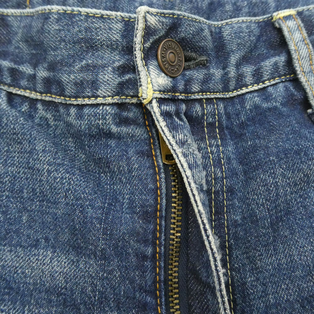 VISVIM ビズビム 22SS 0122105005017 SS JOURNEYMAN PANTS TACKED DMGD エスエス ジャーニーマン タックト ダメージ パンツ インディゴブルー系 1【中古】