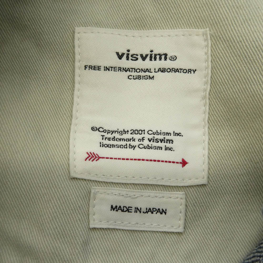 VISVIM ビズビム 22SS 0122105005017 SS JOURNEYMAN PANTS TACKED DMGD エスエス ジャーニーマン タックト ダメージ パンツ インディゴブルー系 1【中古】