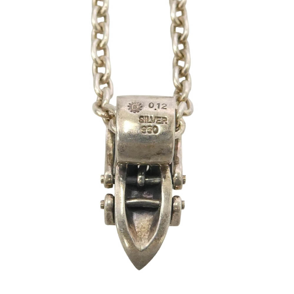 PUERTA DEL SOL プエルタデルソル PE328 ベルトモチーフ ペンダント フックチェーン ネックレス シルバー系【中古】