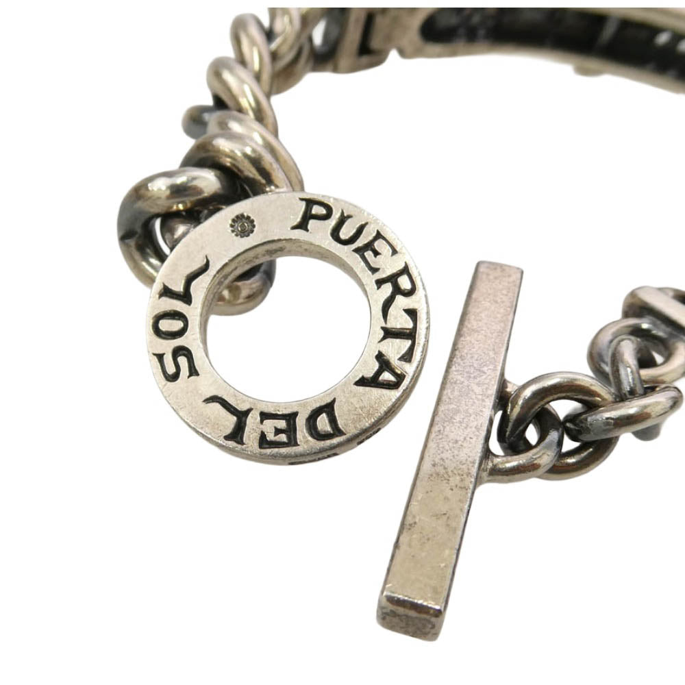 PUERTA DEL SOL プエルタデルソル IDプレート Tバー ブレスレット シルバー系【中古】