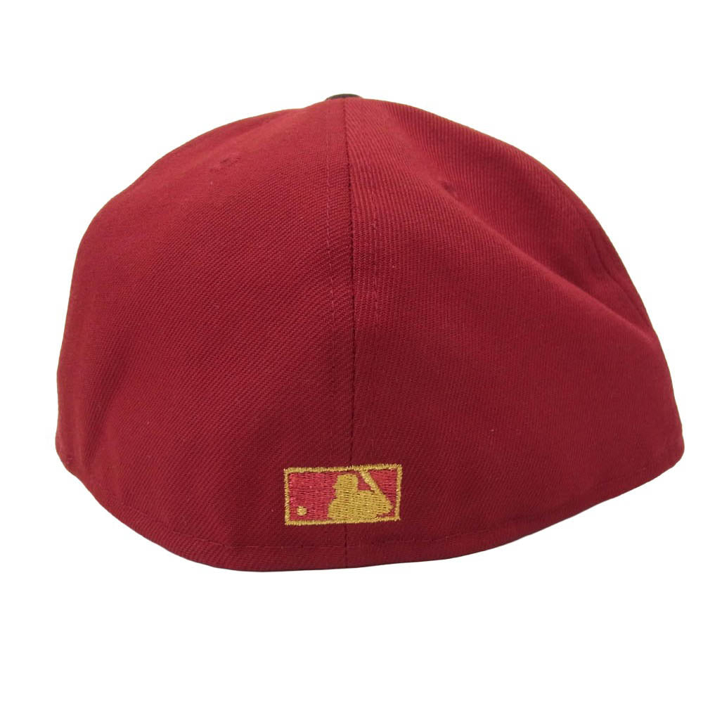 NEW ERA ニューエラ Seattle Mariners 59FIFTY 20th Anniversary シアトル マリナーズ アニバーサリー キャップ 帽子 エンジ系 7 3/4【中古】