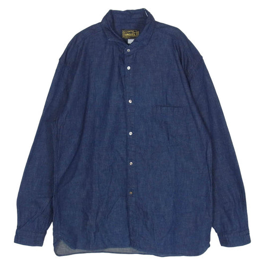 ORGUEIL オルゲイユ OR-5034A Denim Cutaway Shirt デニム カッタウェイ 長袖 シャツ インディゴブルー系 44【中古】