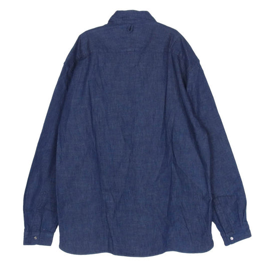 ORGUEIL オルゲイユ OR-5034A Denim Cutaway Shirt デニム カッタウェイ 長袖 シャツ インディゴブルー系 44【中古】