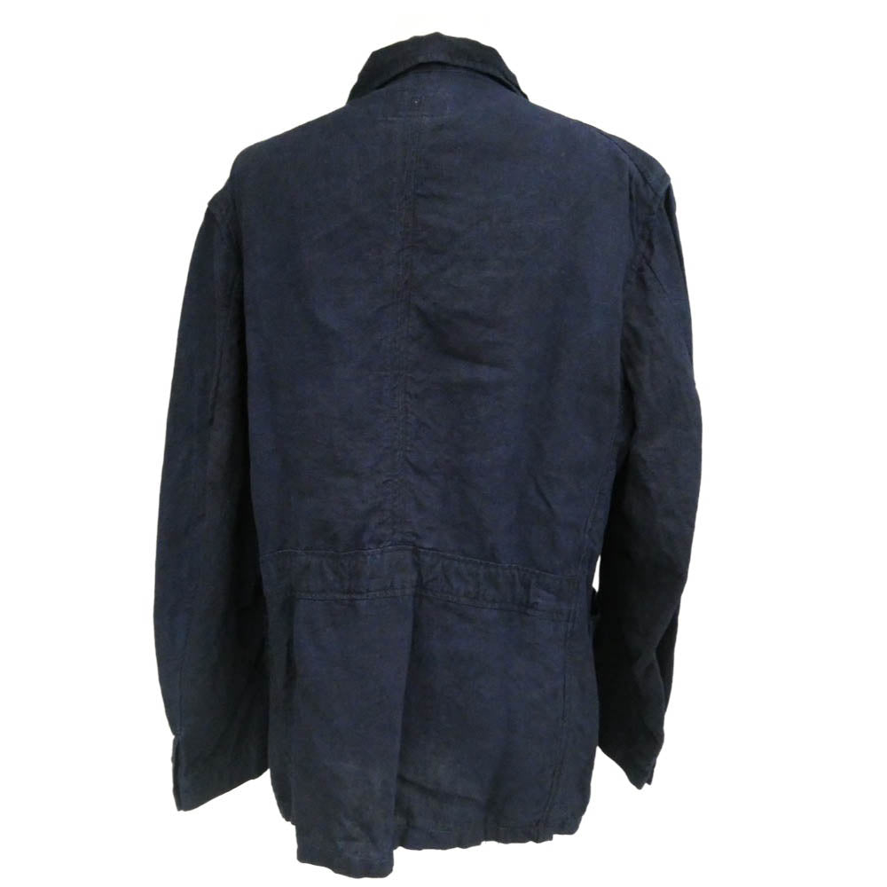 ORGUEIL オルゲイユ OR-4227B Indigo Linen Sack Jacket インディゴ リネン サック テーラード ジャケット ネイビー系 44【中古】