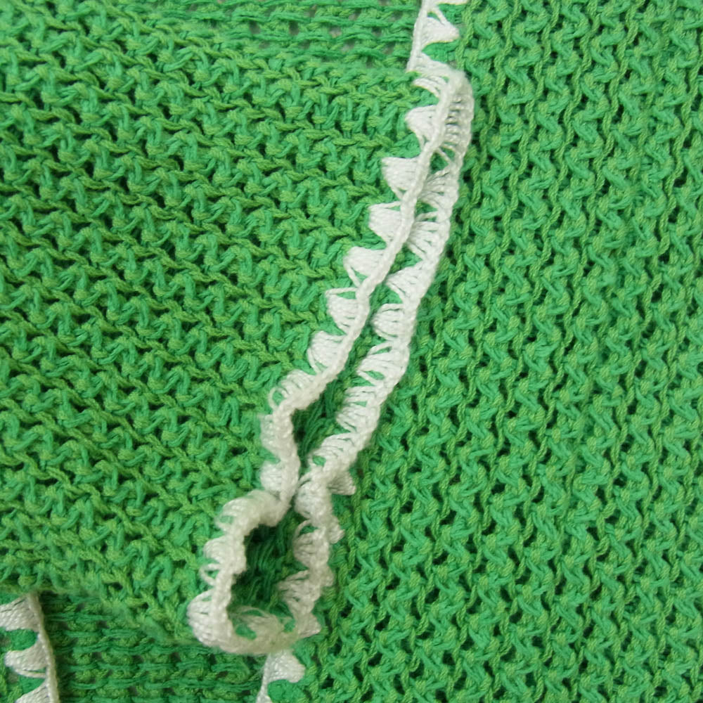 DISCOVERED ディスカバード DC-SS23-KN-07 SHELL STITCH MESH KNIT CARDIGAN メッシュ ニット カーディガン グリーン系 2【中古】