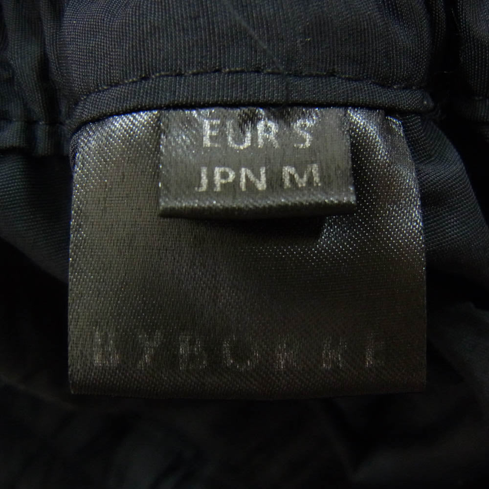 バイボレ コットン ナイロン混 イージー ワイド サルエル パンツ ブラック系 M【中古】