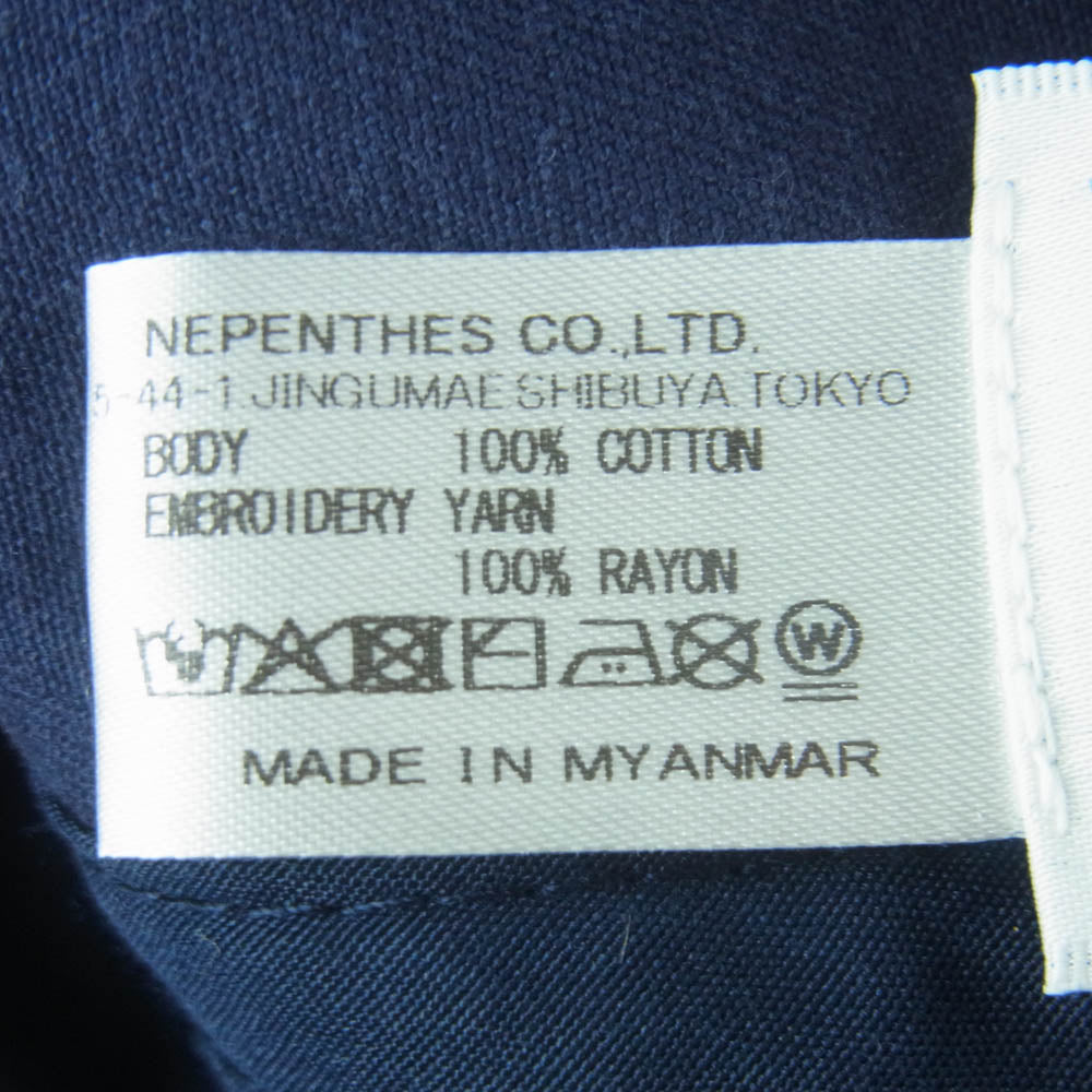 South2 West8 サウスツーウェストエイト Strap Back Cap ロゴ刺繍 6パネル キャップ 帽子 ネイビー系 サイズ表記なし【中古】