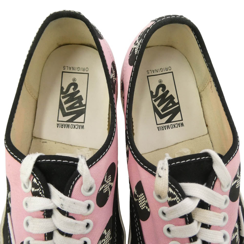 WACKO MARIA ワコマリア 21SS VN0A4BV9594 × Wacko Maria ワコマリア UA OG Authentic LX オーセンティック ローカットスニーカー ピンク系 ブラック系 27cm【中古】